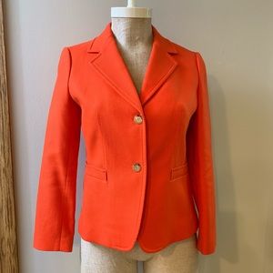 Talbot’s tangerine lined blazer